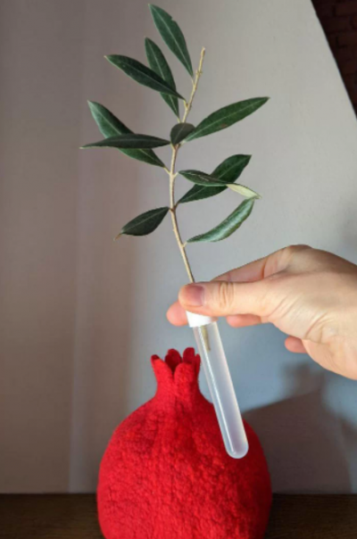 "Pomegranate vase" online video tutorial by Katerina Korshun